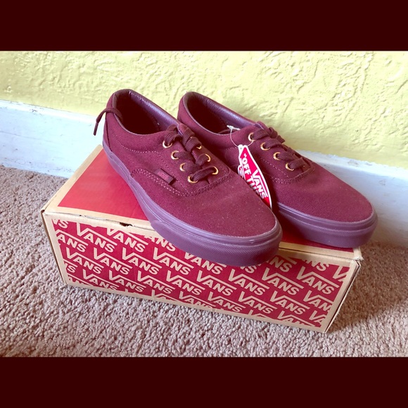 wine colored vans